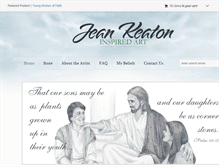 Tablet Screenshot of jeankeatonart.com